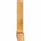 Ekena Millwork Portland Rough Sawn Timber Gable Bracket, Western Red Cedar, 60"W x 25"H x 4"D x 4"F, 10/12 Pitch GBW060X25X0404POR00RWR - alternate 3